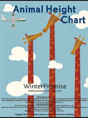 Animal Height Chart - Winter Promise