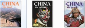China - 3 books:  the Land, the People, The Culture