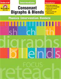 Phonics Intervention Centers: Consonant Digraphs and Blends, Grades 4-6