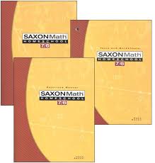 Saxon - Math 7/6 Set of 4,  4th Ed.