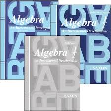 Saxon - Algebra 1/2 set of 3, 3rd ed.